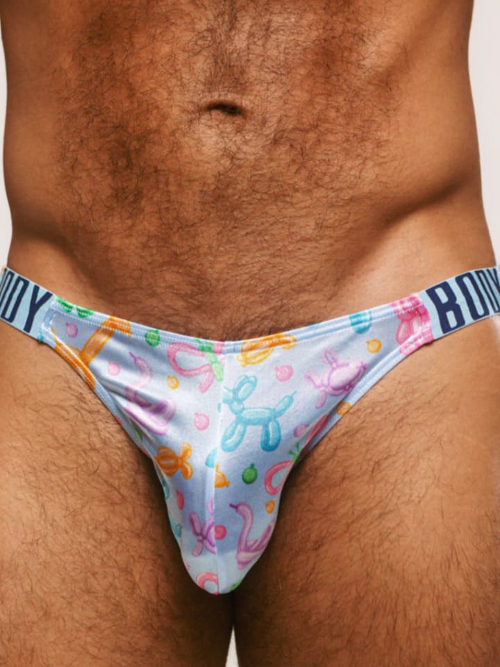 Men's Luxe Satin Dual Logo Briefs Underwear